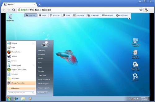 Скриншот 2 программы Thinfinity Remote Desktop Workstation