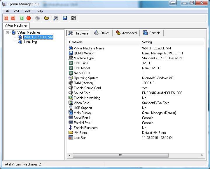 Скриншот 4 программы QEMU