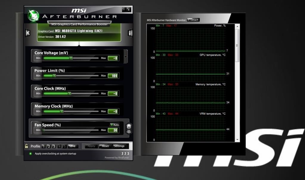 Выделенная память в msi afterburner что это