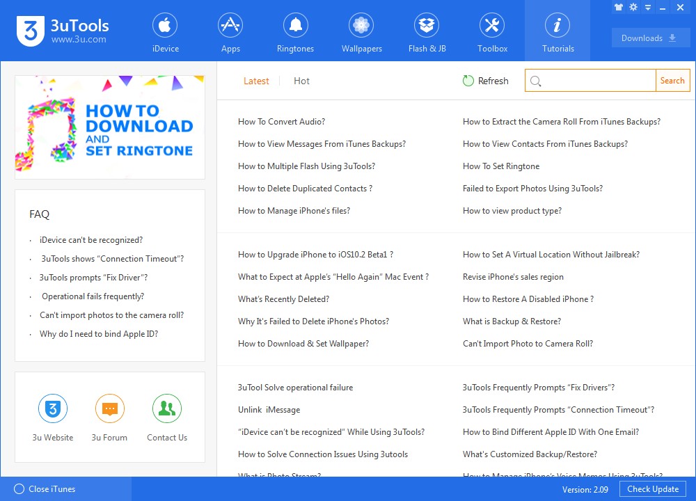 Скриншот 4 программы 3uTools