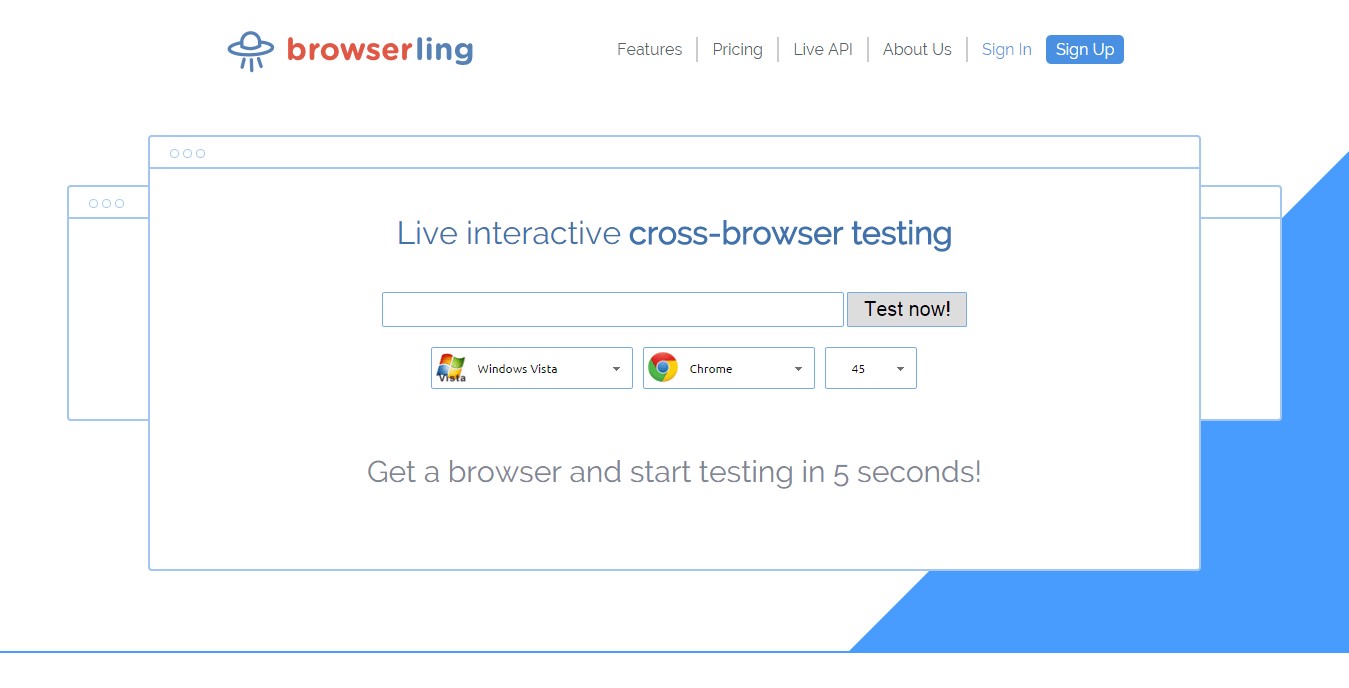 Скриншот 1 программы browserling