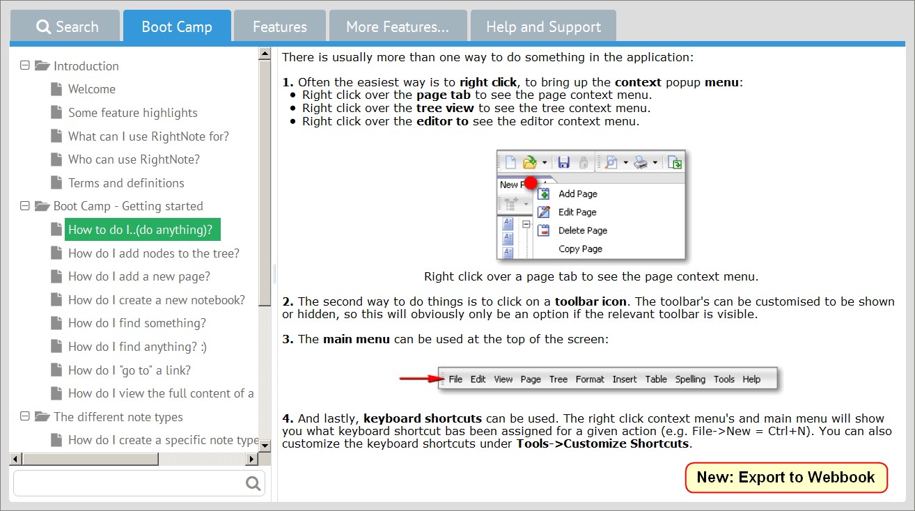 Скриншот 3 программы RightNote