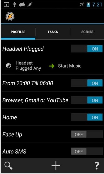Скриншот 3 программы Tasker
