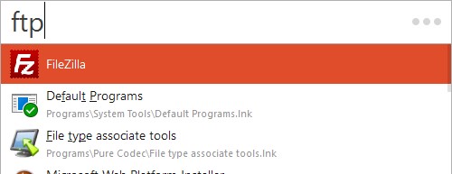 Скриншот 3 программы Listary