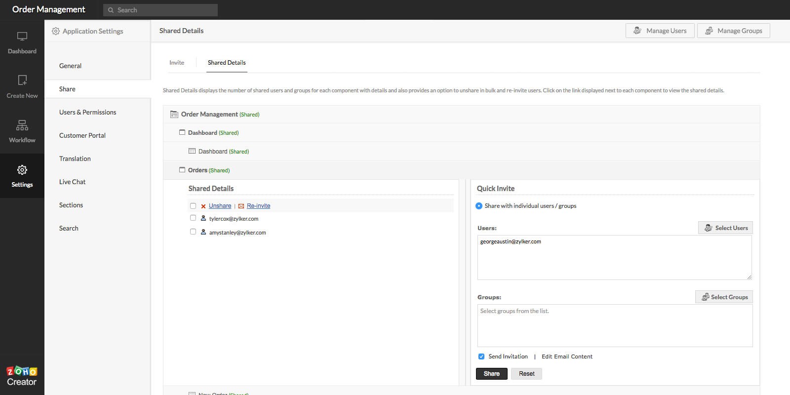 Скриншот 4 программы Zoho Creator