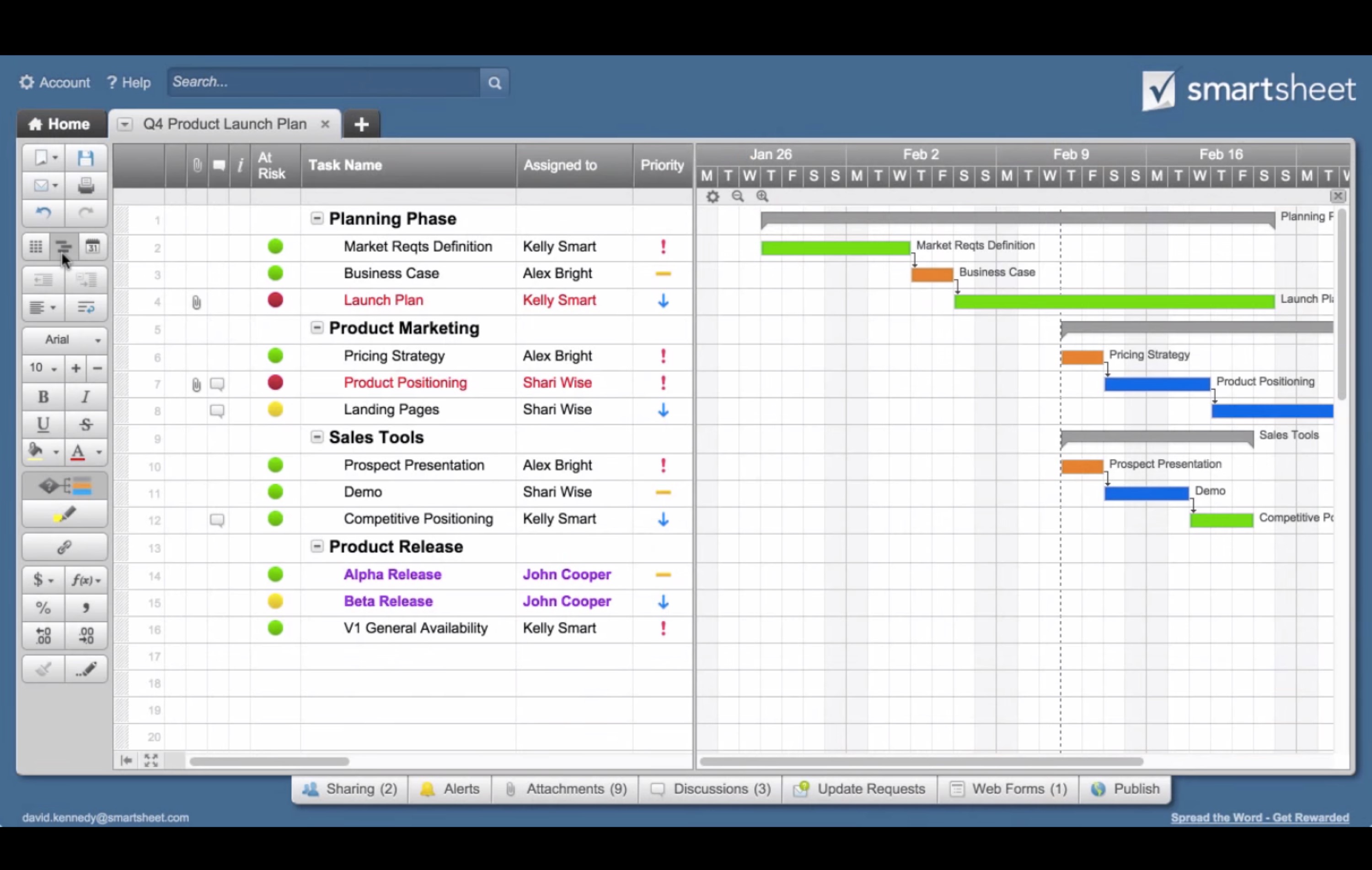 Скриншот 3 программы Smartsheet