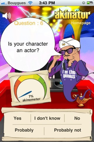 Скриншот 6 программы Akinator