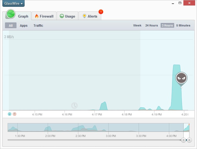 Скриншот 5 программы GlassWire