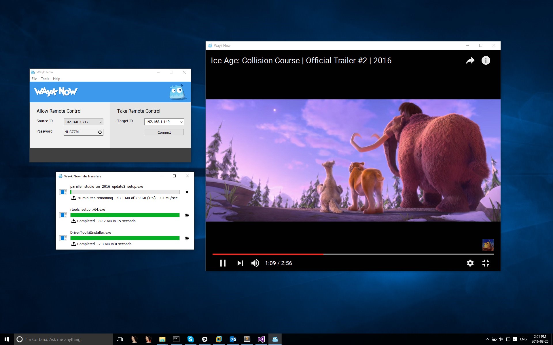 Скриншот 2 программы Wayk Now