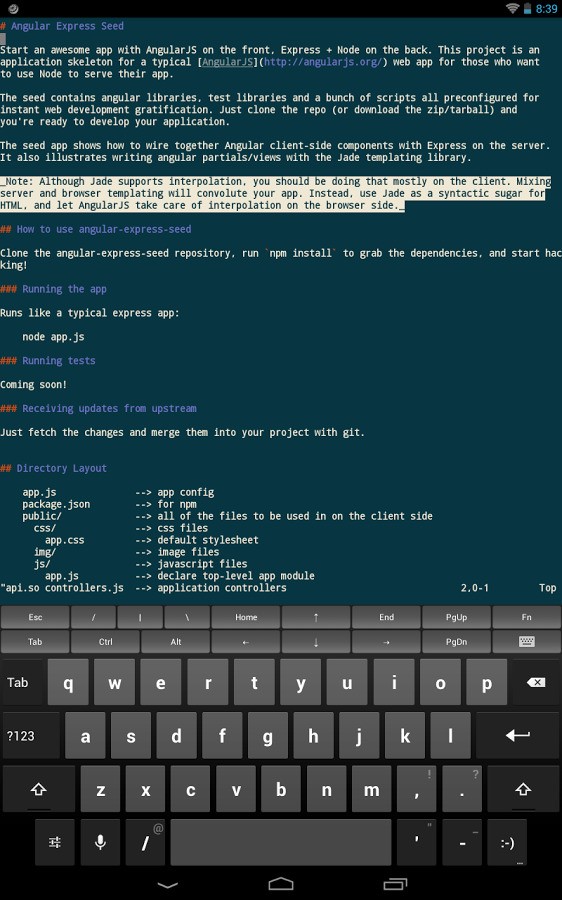 Скриншот 2 программы JuiceSSH