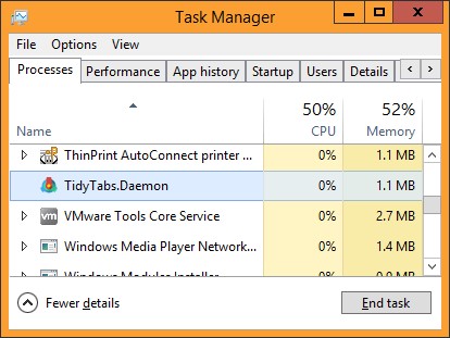 Скриншот 6 программы TidyTabs