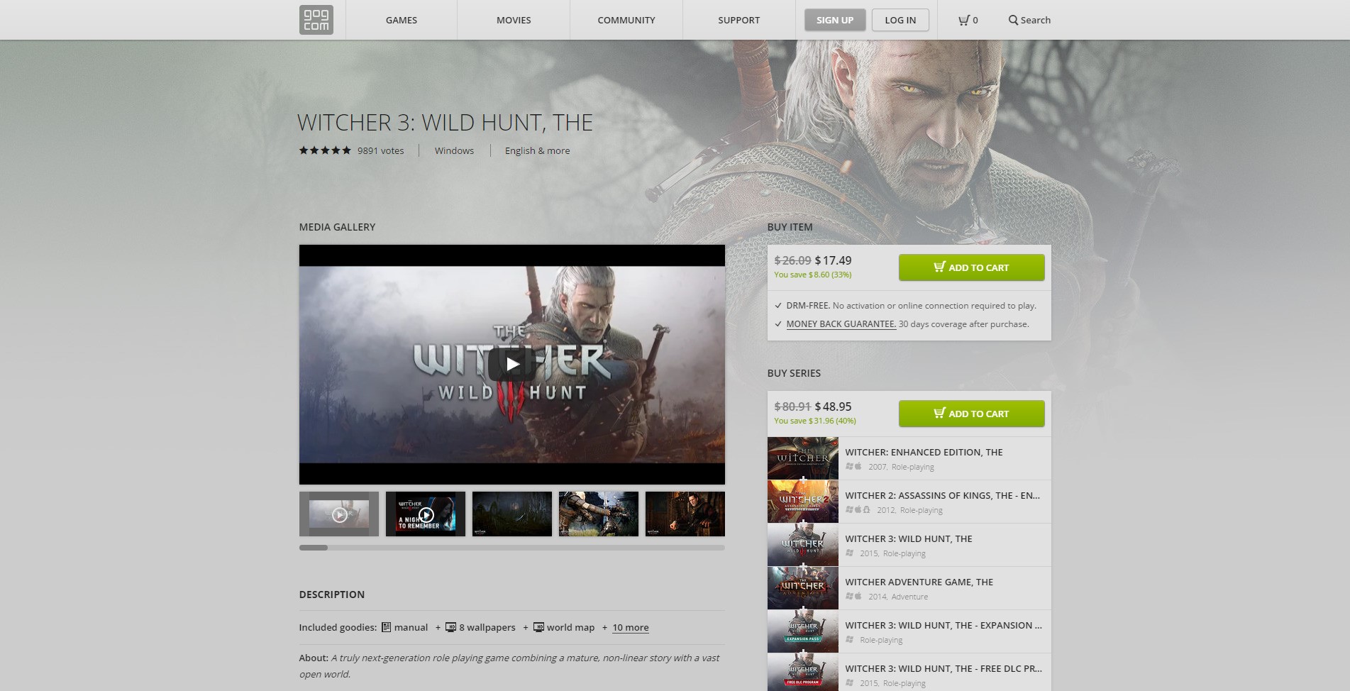 Скриншот 2 программы GOG.com