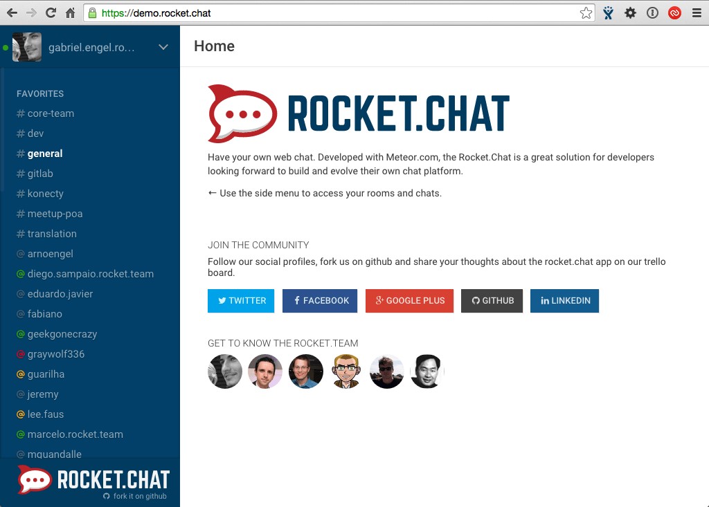 Скриншот 5 программы Rocket.Chat