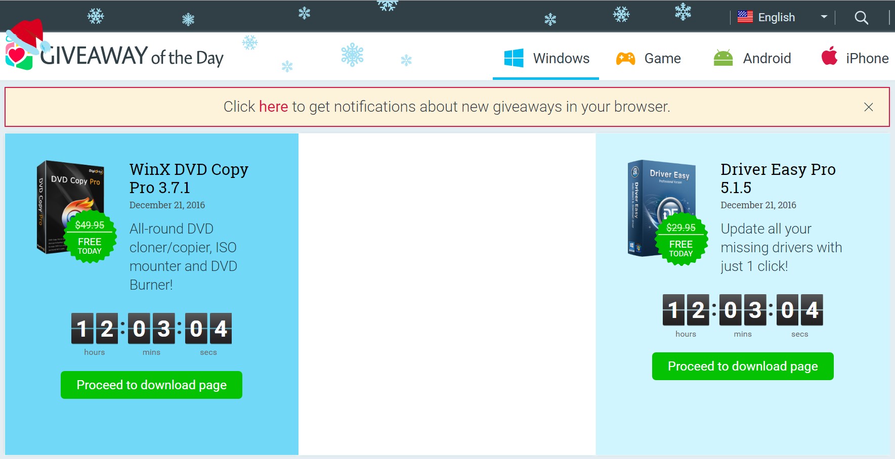 Скриншот 2 программы Giveaway of the Day