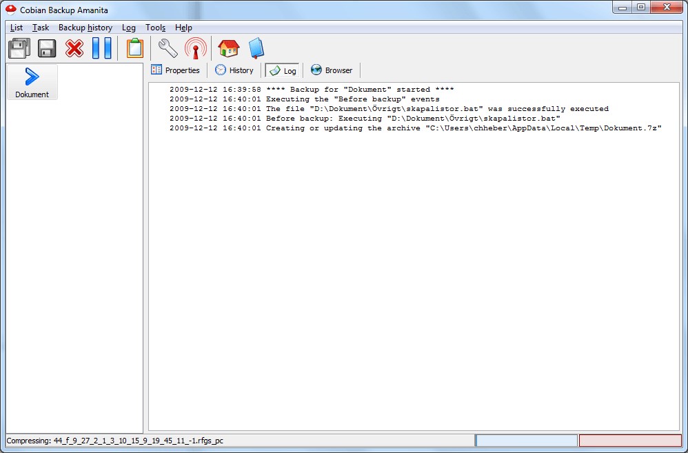 Скриншот 6 программы Cobian Backup