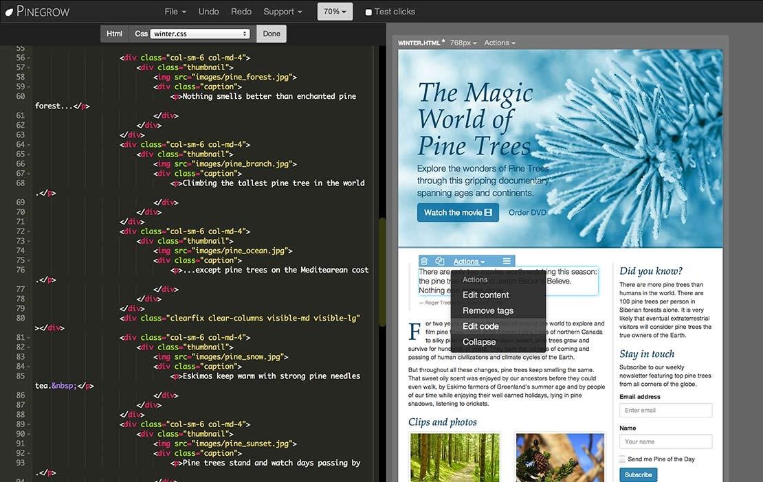Скриншот 6 программы Pinegrow Web Editor