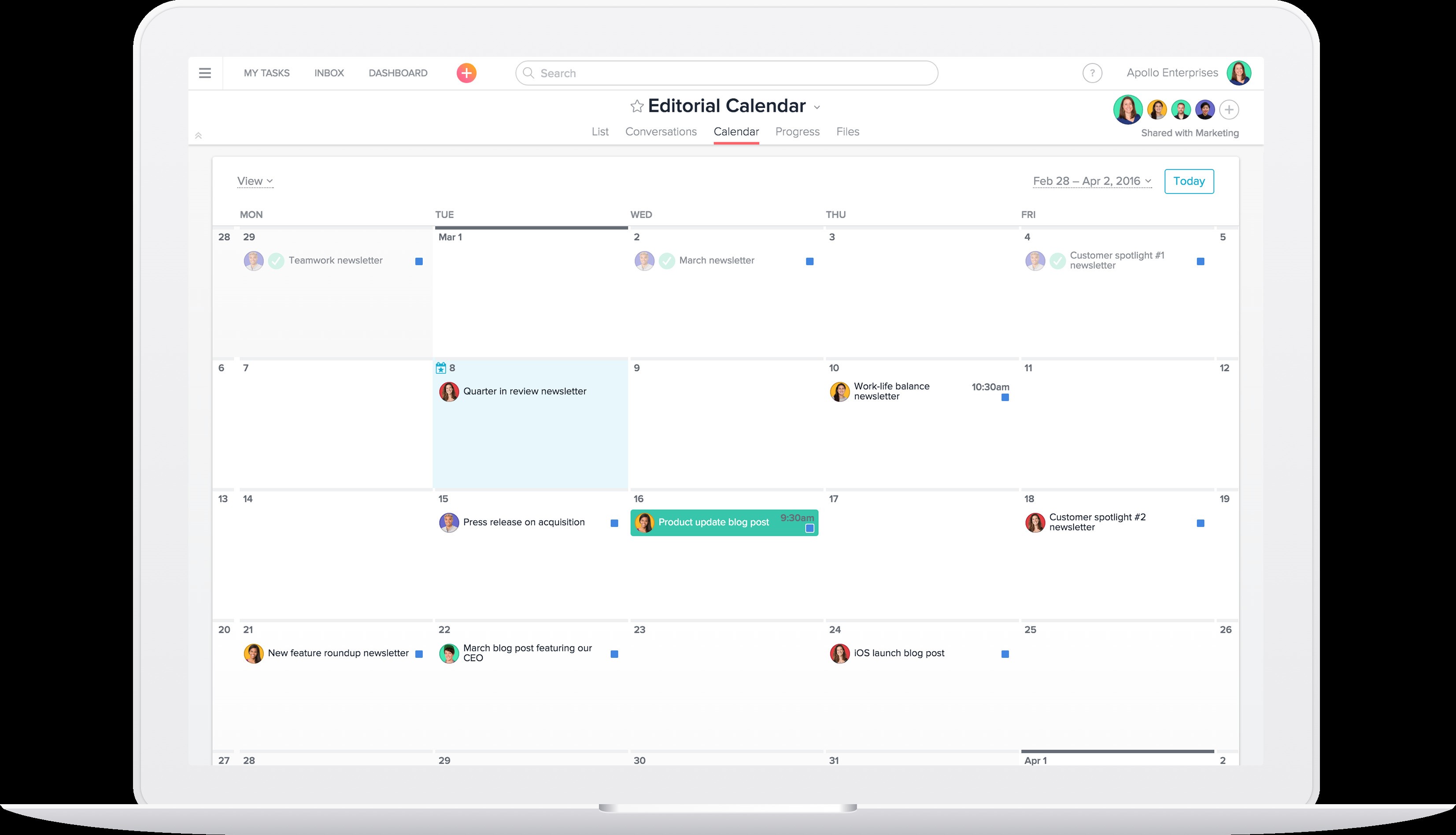 Скриншот 3 программы Asana
