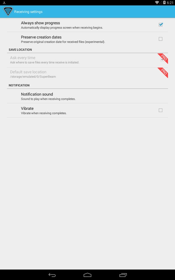Скриншот 6 программы SuperBeam