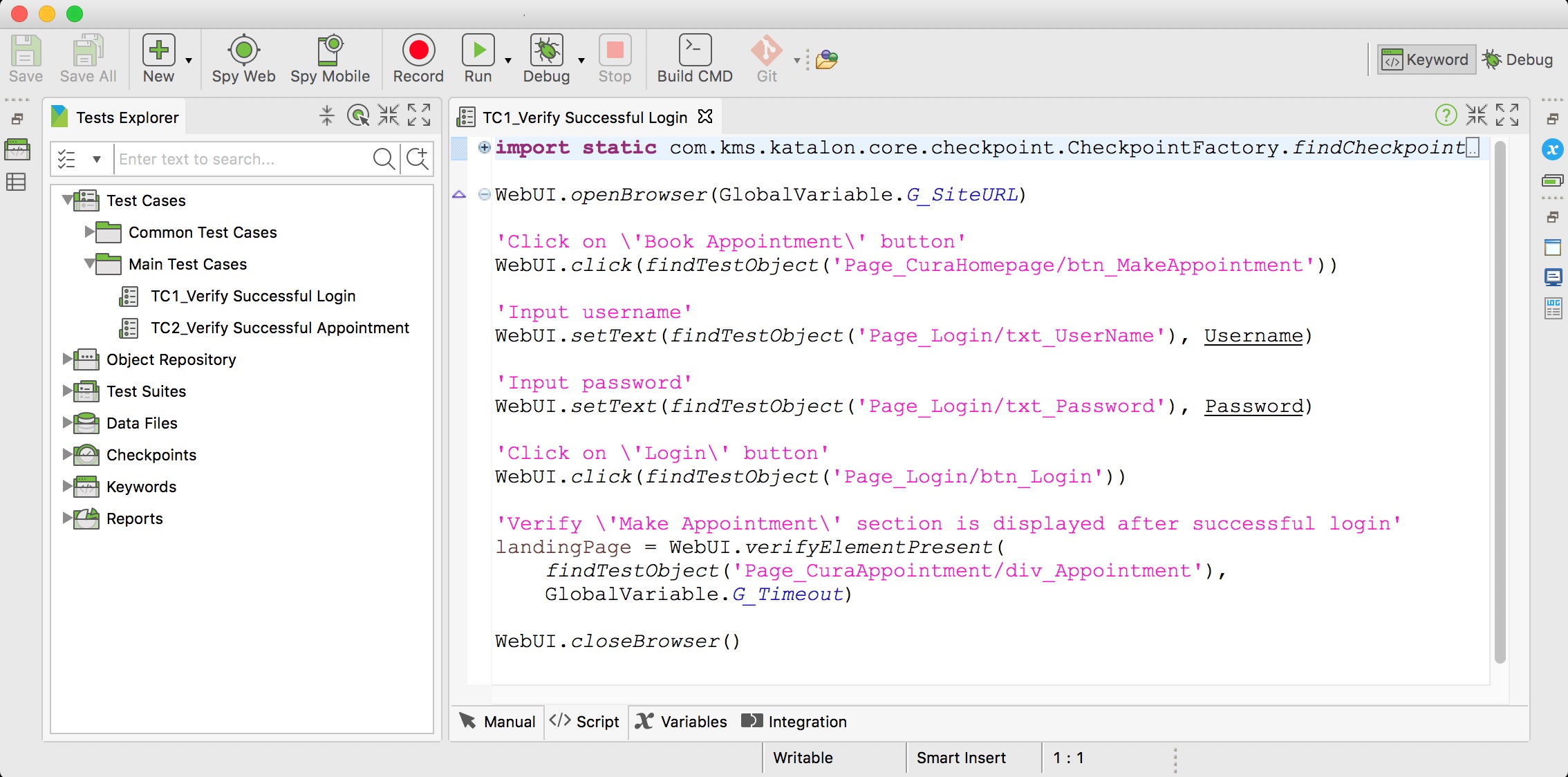 Скриншот 5 программы Katalon Studio