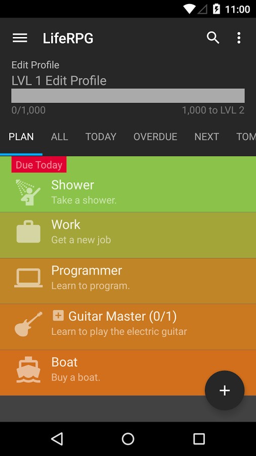Скриншот 5 программы LifeRPG