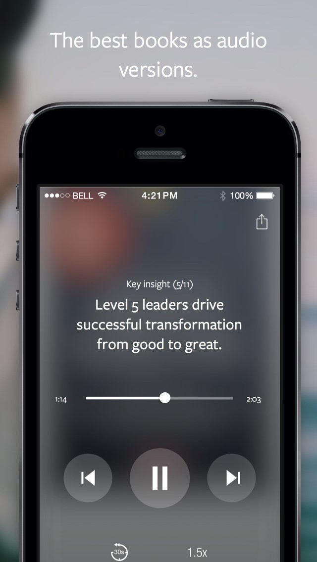 Скриншот 2 программы Blinkist