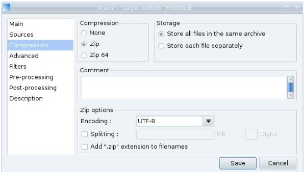 Скриншот 4 программы Areca Backup