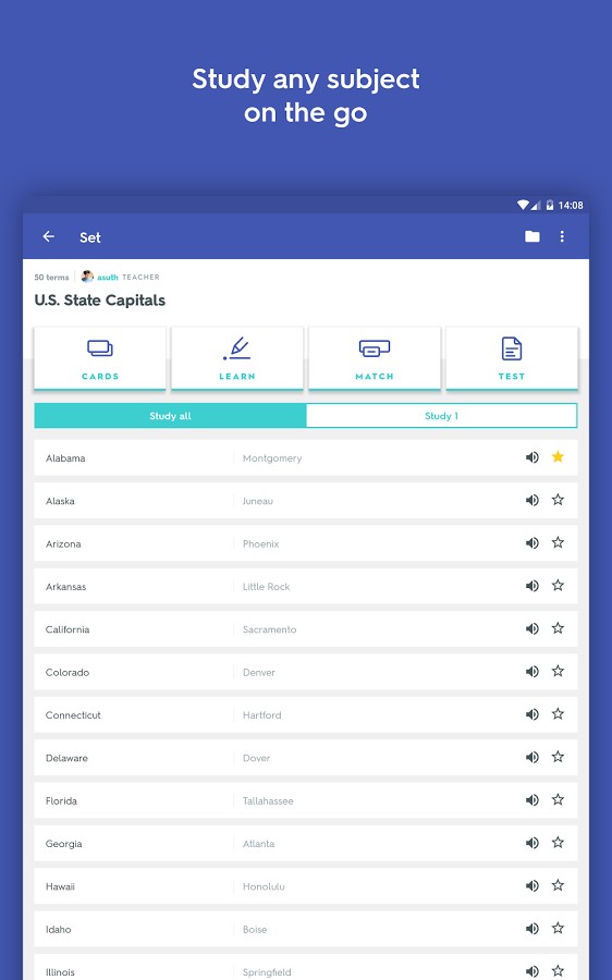 Скриншот 5 программы Quizlet