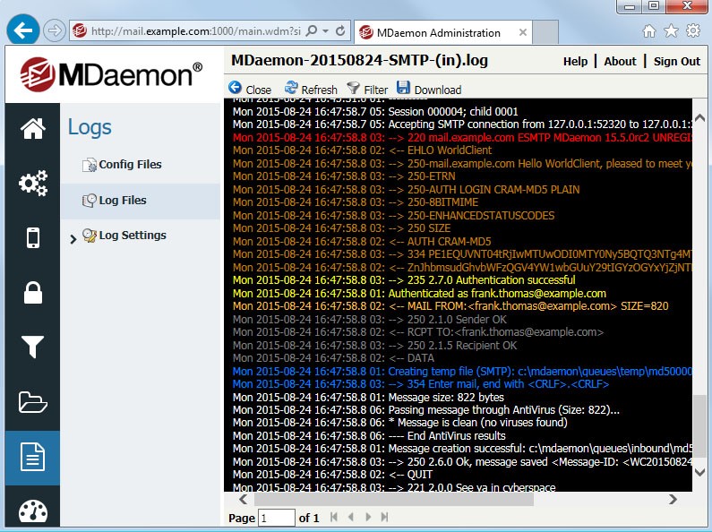 Скриншот 6 программы MDaemon Messaging Server