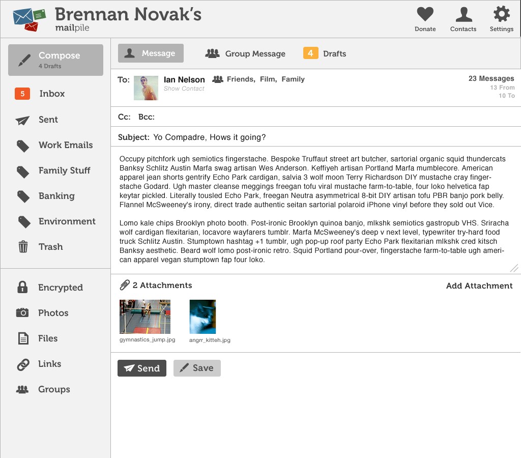 Скриншот 2 программы Mailpile