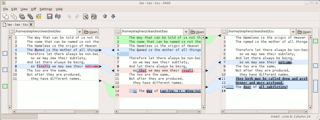 Скриншот 3 программы Meld