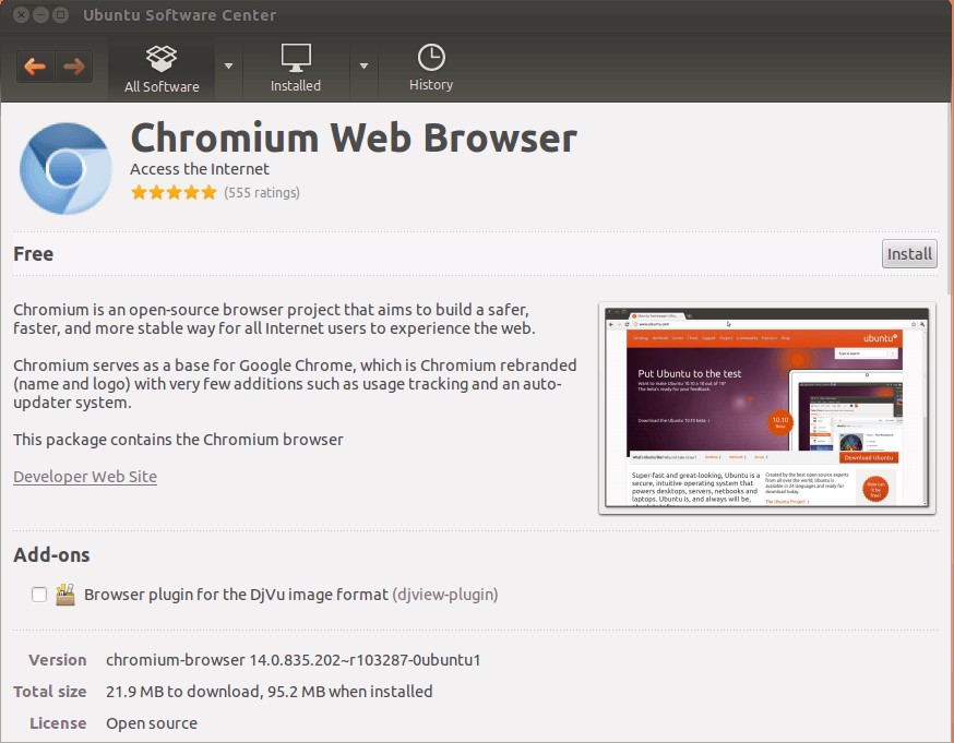 Скриншот 3 программы Ubuntu Software Center