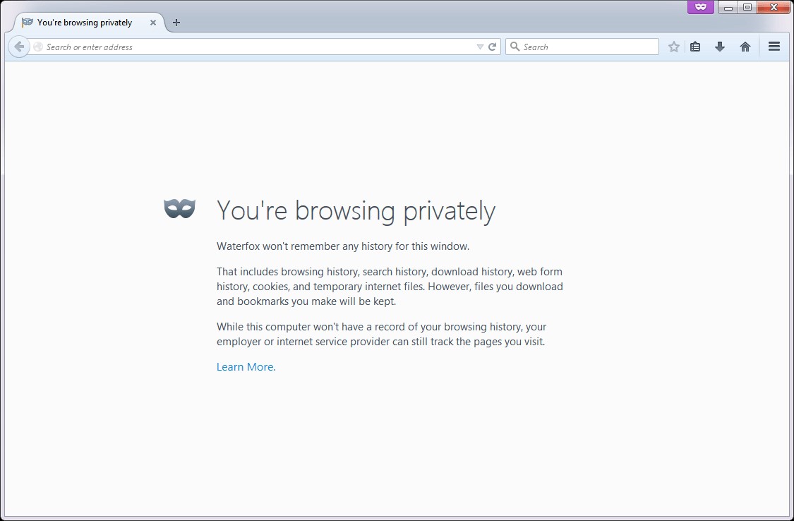 Скриншот 5 программы Waterfox