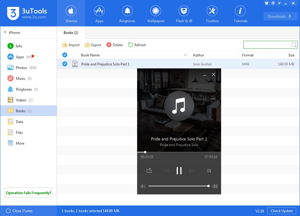 Скриншот 5 программы 3uTools