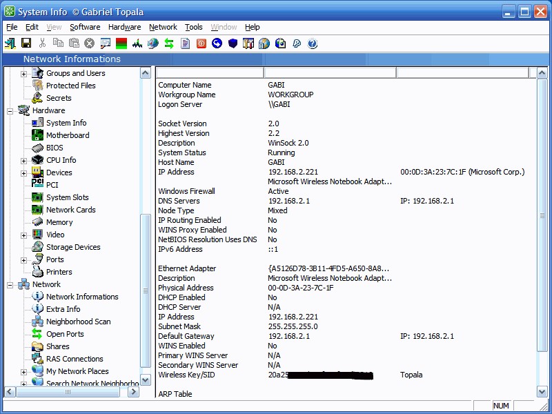 Скриншот 5 программы SIW