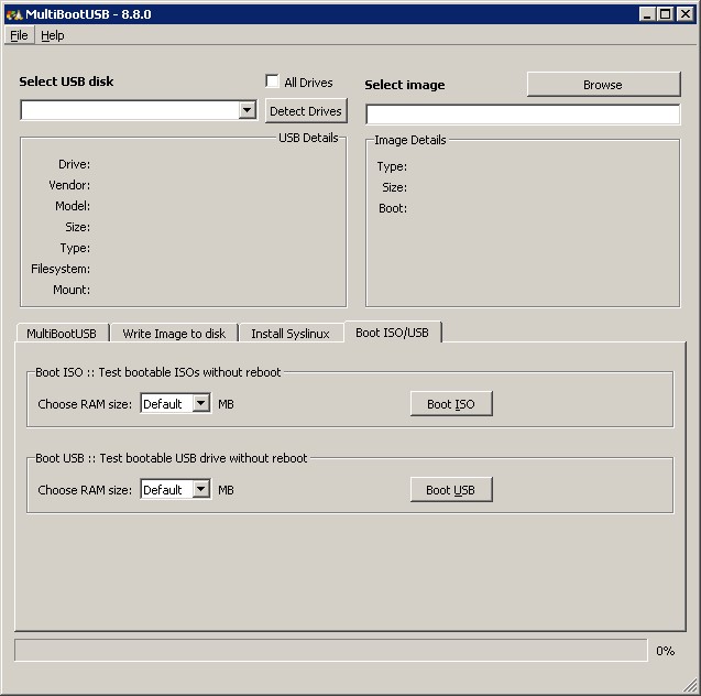 Скриншот 3 программы MultiBootUSB