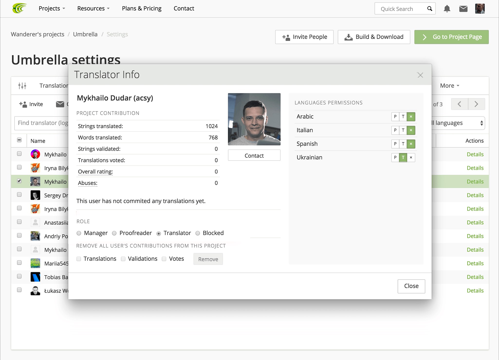 Скриншот 6 программы Crowdin