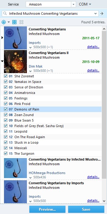 Скриншот 6 программы TagScanner
