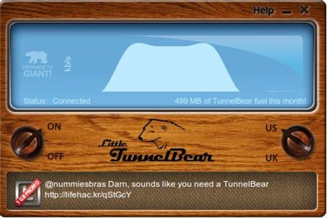 Скриншот 5 программы TunnelBear