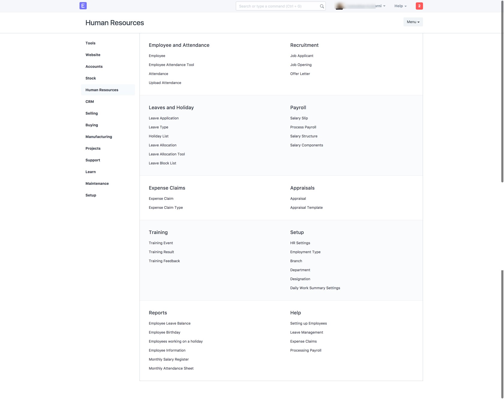 Скриншот 5 программы ERPNext