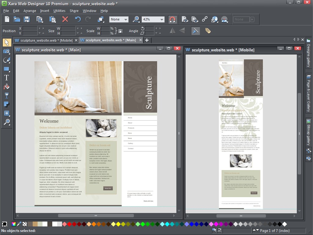 Скриншот 6 программы Xara Web Designer
