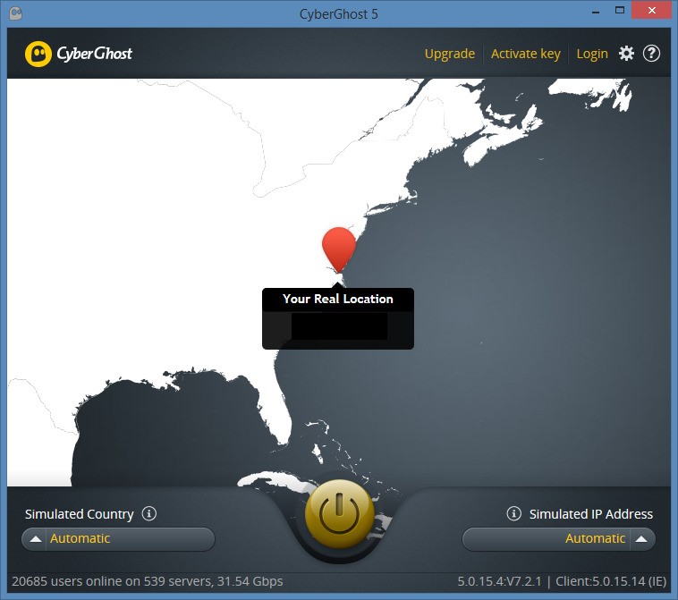Скриншот 3 программы CyberGhost VPN