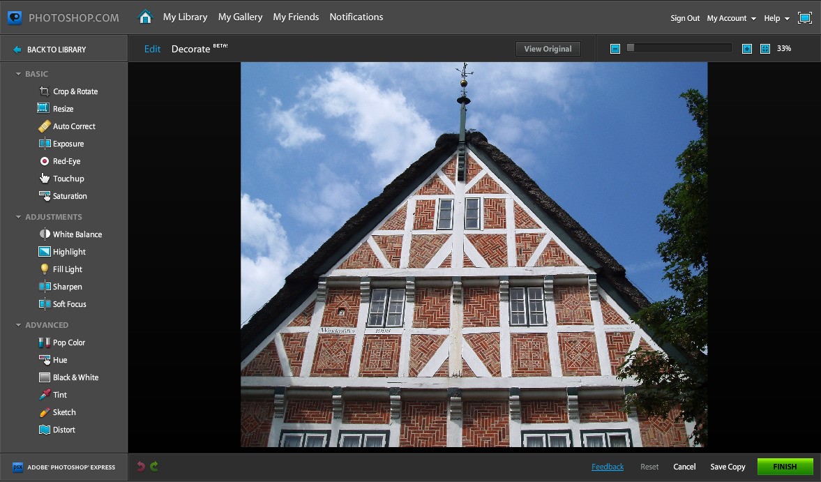 Скриншот 4 программы Adobe Photoshop Express