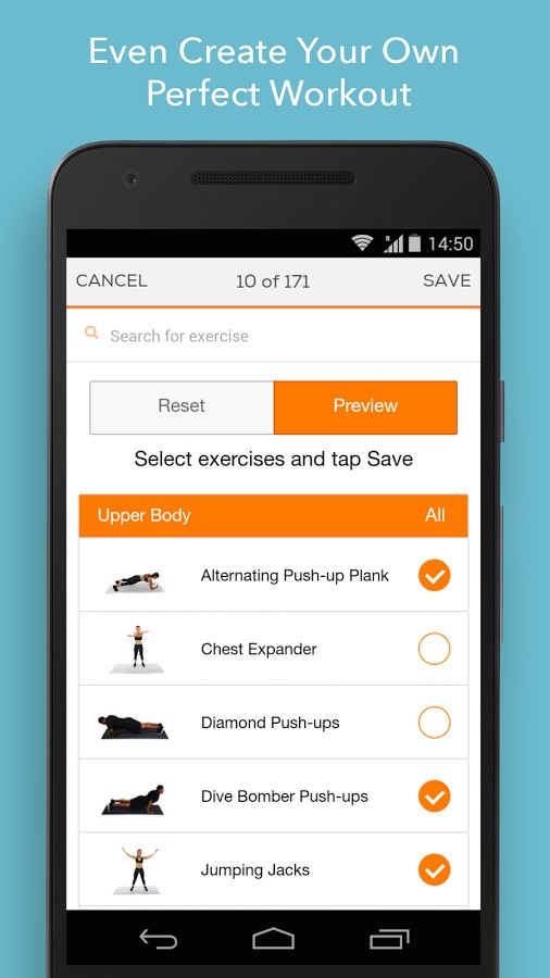 Скриншот 3 программы Sworkit