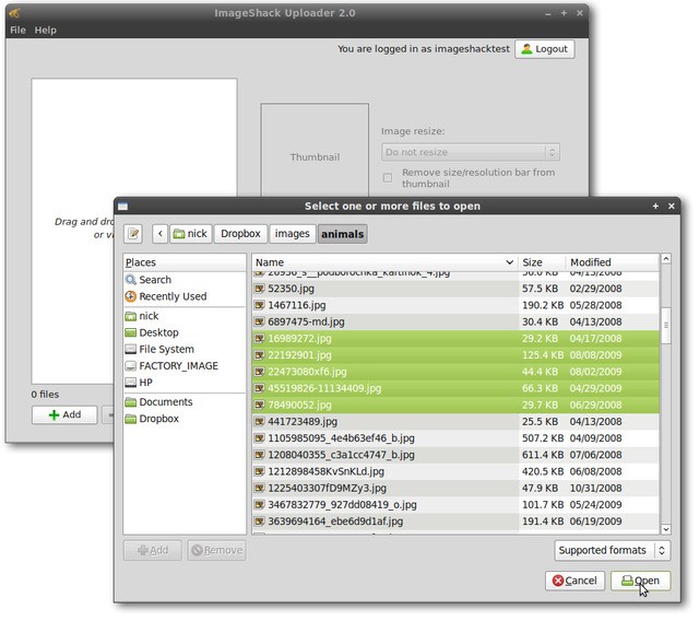 Скриншот 2 программы ImageShack