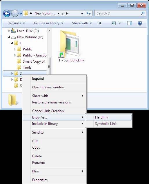 Скриншот 2 программы Link Shell Extension