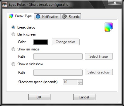 Скриншот 2 программы Eyes Relax