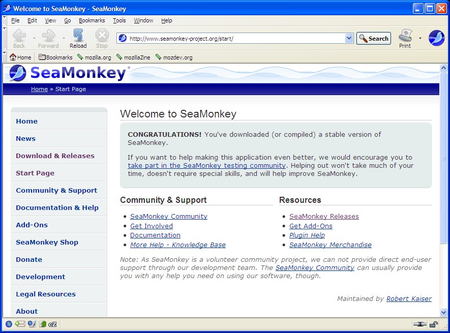 Скриншот 3 программы SeaMonkey