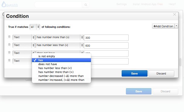 Скриншот 2 программы Distill Web Monitor