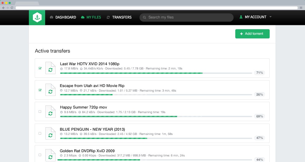 Скриншот 3 программы Bitport.io