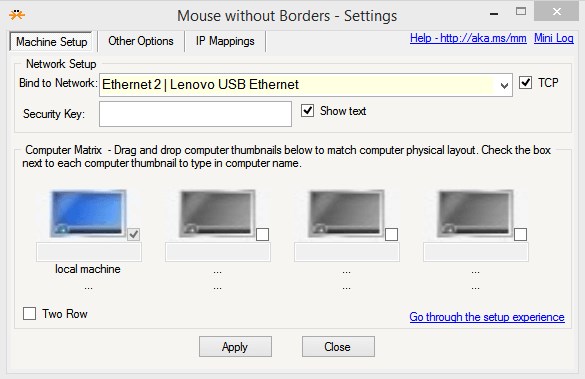 Скриншот 2 программы Mouse without Borders